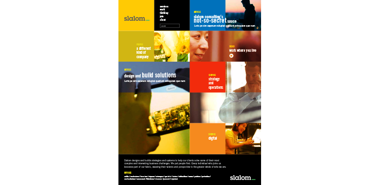 Rupert: Proposed Slalom Website Home Page
