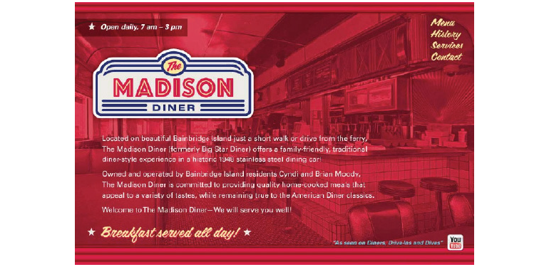 The Madison Diner: Website